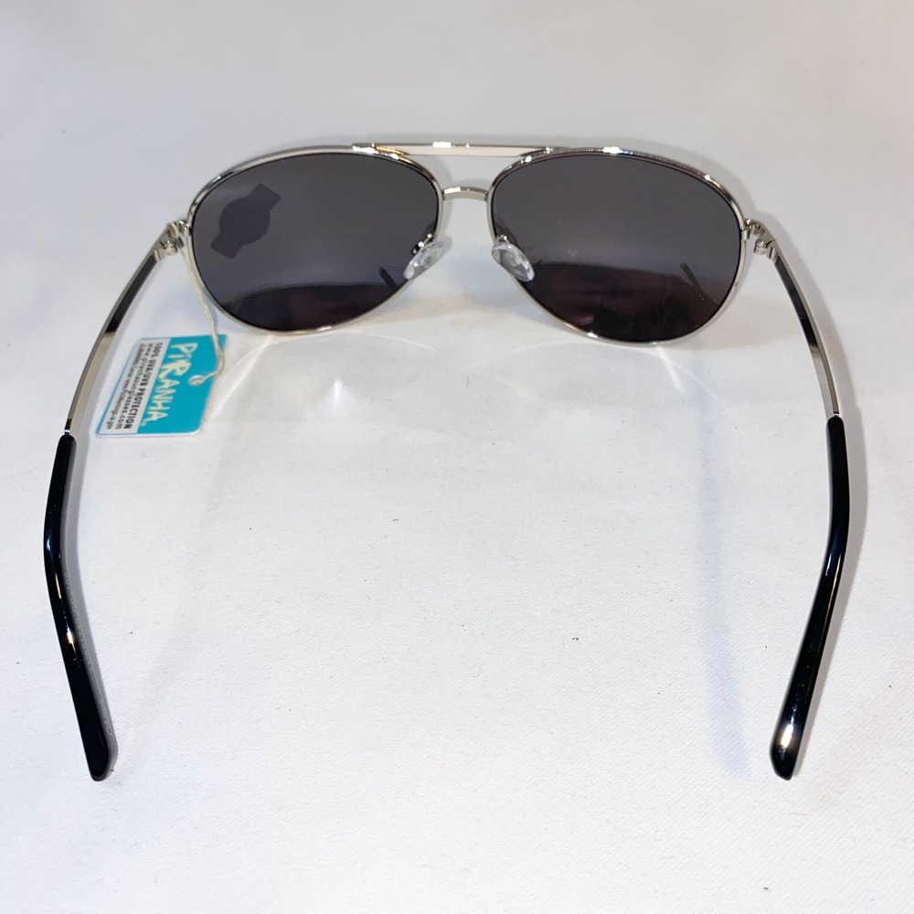 Piranha Urban Aviator Sunglasses Silver Mirror Lens 100‎ UVA UVB Protection - Picture 3 of 8